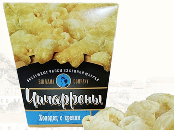 Чичарроны со вкусом холодца и хрена в Туле