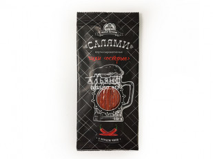 Мясо (АЛЬЯНС) вяленое индейка с халапеньо (500гр): Кнуты  Салями Чили 50 гр