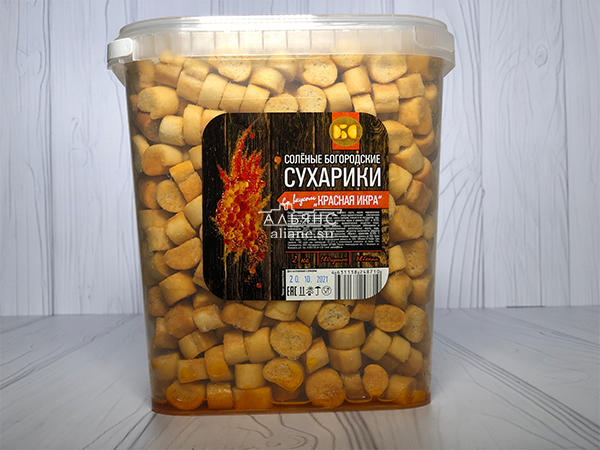 Сухарики с красной икрой в Туле