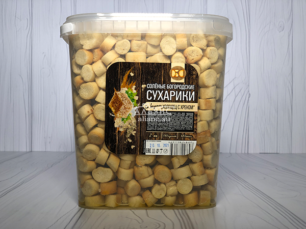 Сухарики с холодцом и хреном в Туле