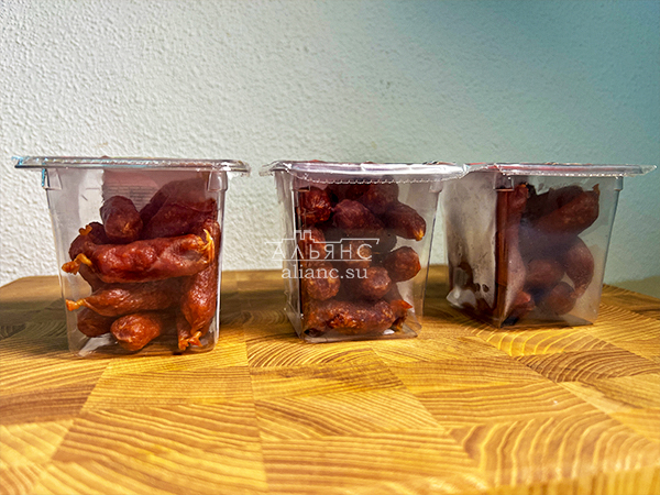 Колбаски МИНИ со вкусом аджики с/к (100 гр) в Туле