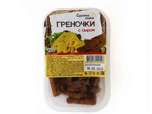 Сурские гренки со вкусом Сыра (100 гр) в Туле