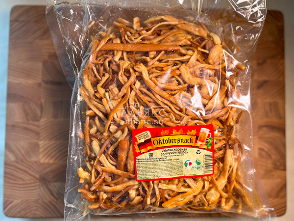 Нитка ЖАРЕНАЯ "Краб" Oktobtersnak 1 кг (сырный продукт) в Туле