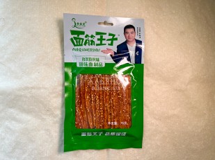 Вяленое мясо: Мучные полоски ЗЕЛЁНЫЕ со вкусом барбекю 76 гр