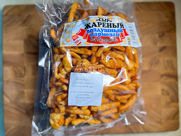 Жареный сыр "ВКУСНЯШКА" со вкусом пармезан (500 гр) в Туле
