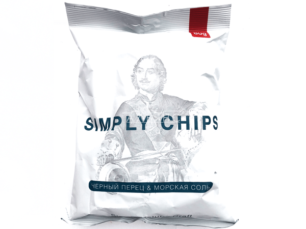 Картофельные чипсы "Simple chips" Морская соль и черный перец 80 гр. в Туле